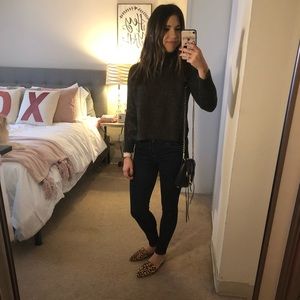 Forest green turtle neck sweater